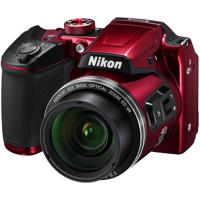 Nikon COOLPIX B500 16MP 40x Optical Zoom Digital Camera WiFi (Red) Refurbished