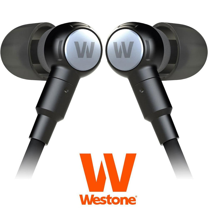 Westone High Performance Earphones w/ Inline Mic & Volume Control w/ Case Bundle