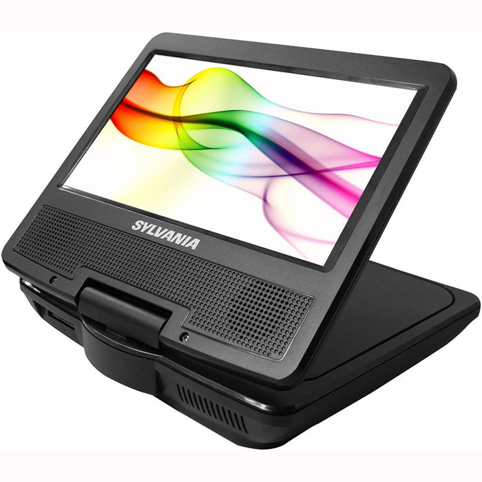 Sylvania 7" Swivel Screen Portable DVD Player w/ Lens Cleaner for DVD Players