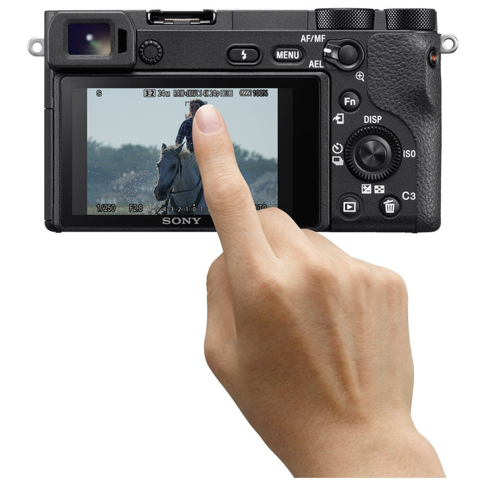 Sony ILCE-6500 a6500 4K Mirrorless Camera Body w/ 50mm F1.8 Lens 64GB Bundle