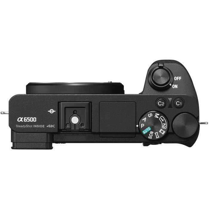 Sony ILCE-6500 a6500 4K Mirrorless Camera Body w/ 50mm F1.8 Lens 64GB Bundle