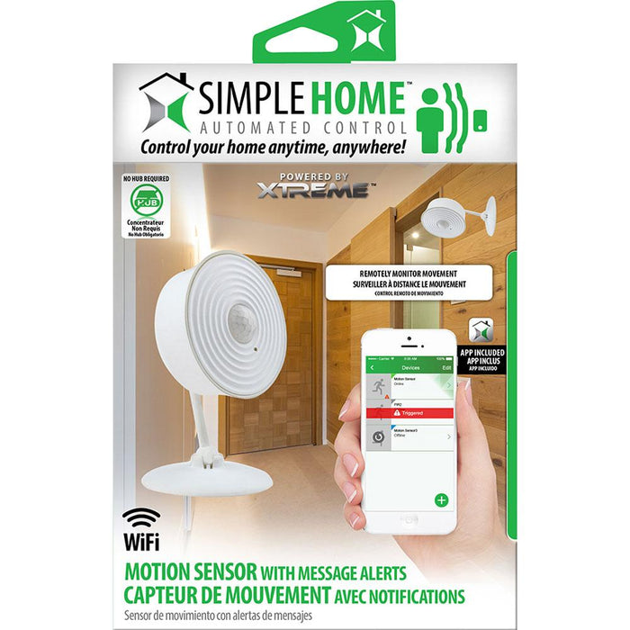Simple Home Wi-Fi Multi Pack: Motion Sensor w/ Message Alerts & Energy Monitor Wall Plug