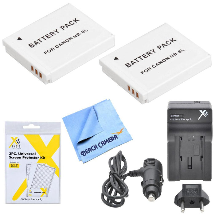 Special 2 Battery Pack Kit for Canon Powershot S120, D30, SX700, SX280, SX500, SX510