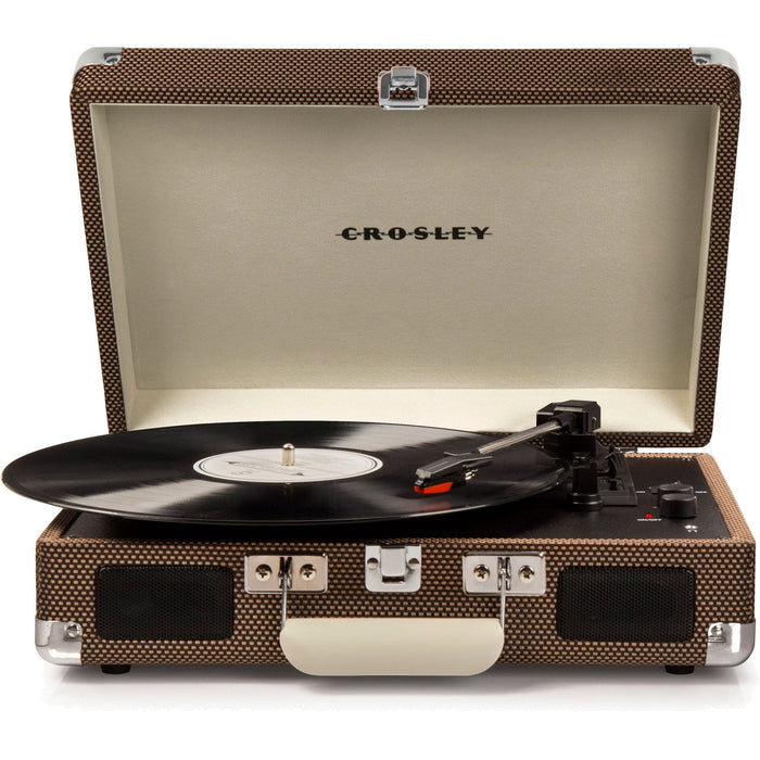 Crosley Cruiser Portable 3-Speed Turntable with Bluetooth - CR8005D-TW (Tweed)