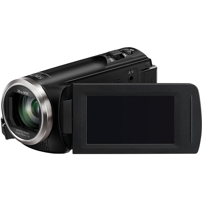Panasonic HC-V180K Full HD Camcorder with 50x Stabilized Optical Zoom - Black - OPEN BOX