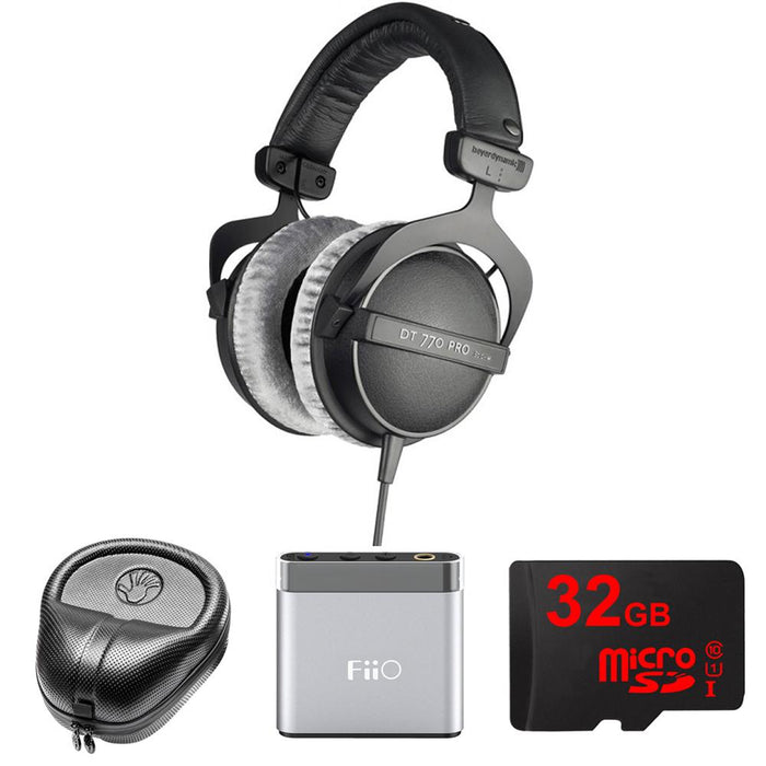 BeyerDynamic Headphones - 80 ohms DT 770-PRO w/ FiiO A1 Amp. Bundle