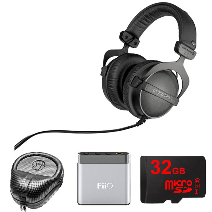 BeyerDynamic DT 770 Pro Closed Dynamic Over-Ear Headphones - 32 Ohm w/ FiiO A1 Amp. Bundle