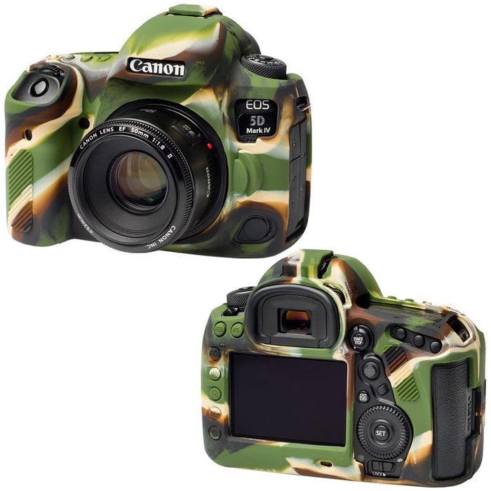 EasyCover Canon 5D Mark IV Essential Silicone Protection Cover Bundle LP-E6 Battery Camo