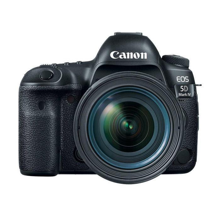Canon EOS 5D Mark IV DSLR Camera 24-70mm IS USM Lens + DR-10SG Microphone Bundle