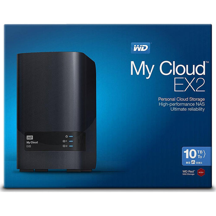 Western Digital My Cloud EX2 10 TB Personal Cloud Storage- OPEN BOX