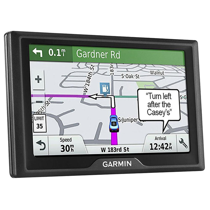 Garmin Drive 61 LM GPS Navigator with Driver Alerts USA w/ Dashboard Mount Kit