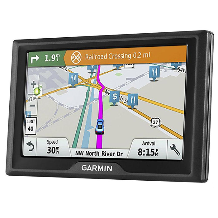 Garmin Drive 61 LM GPS Navigator with Driver Alerts USA with Memory Card Bundle