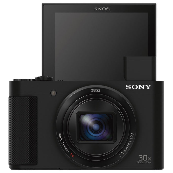 Sony Cyber-shot HX80 Compact Digital Camera w/ 32GB Dual Battery Accessory Bundle