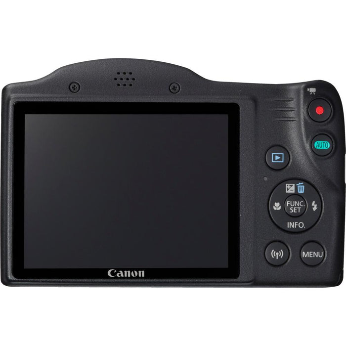 Canon PowerShot SX420 IS 20MP Digital Camera (Black) + Spare Battery & Accessory Kit