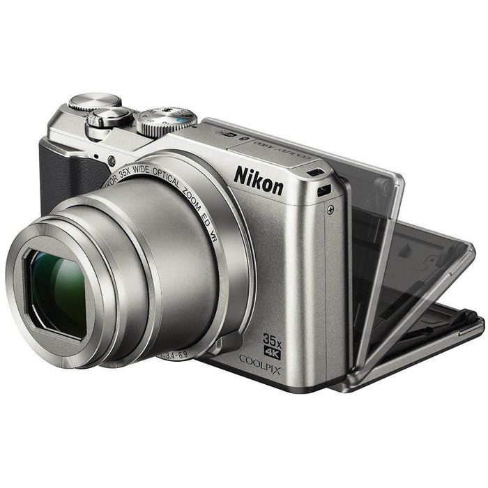 Nikon Refurbished COOLPIX A900 20MP 4K WiFi Digital Camera w/ 35x Optical Zoom -Silver
