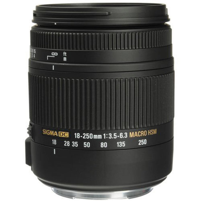 Canon EOS Rebel T7i Digital SLR Camera Body + Sigma 18-250mm Lens Memory & Flash Kit