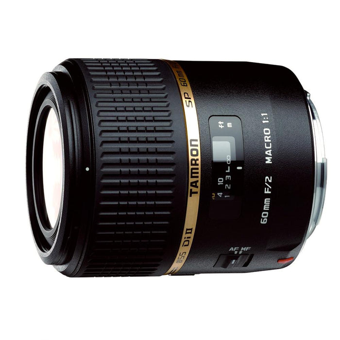 Tamron SP AF60mm F2 Di II LD (IF) 1:1 Macro Lens for Canon EOS+64GB Ultimate Kit