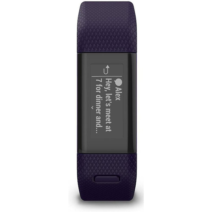 Garmin Vivosmart HR+ Activity Tracker Regular Fit,Imperial Purple Certified Refurbished