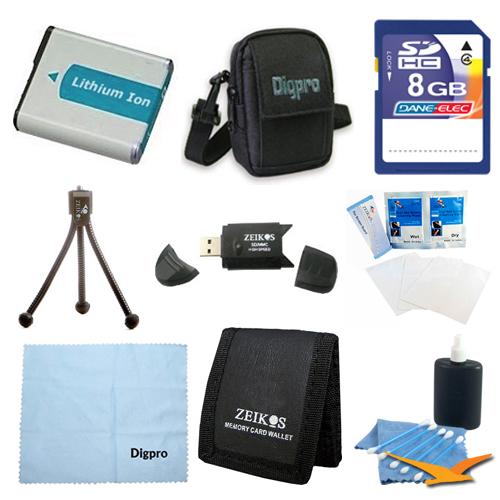 Special Fully Loaded Value 8GB Card and EN-EL19 Battery Kit for Nikon Coolpix S7000