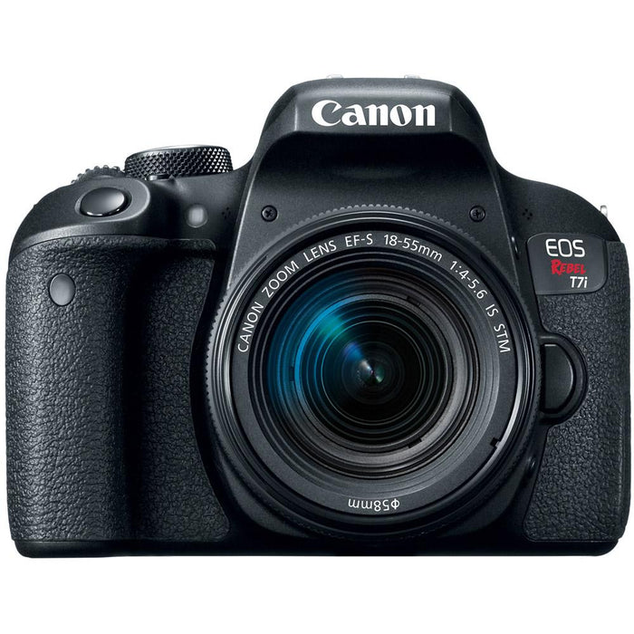 Canon EOS Rebel T7i DSLR Camera EF-S 18-55mm w/ 75-300mm III Lens + 32GB Accessory Kit