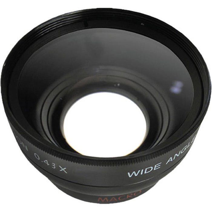 General Brand Pro .43x Wide Angle Lens w/ Macro 52mm threading (Black)