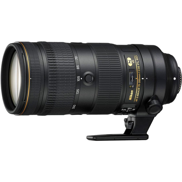 Nikon AF-S NIKKOR 70-200mm f/2.8E FL ED VR Zoom Lens 20063 + 64GB Ultimate Kit