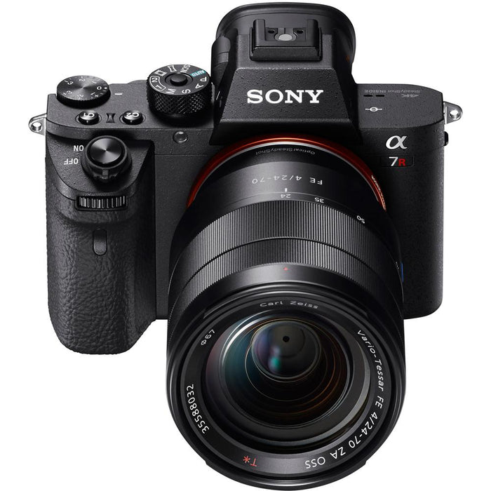 Sony a7R II 42.4MP Mirrorless Camera Bod + FE 24-70mm Lens Battery 64GB Bundle