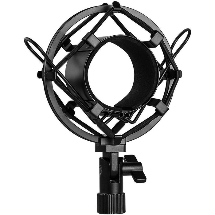 Deco Gear Metal Microphone Shock Mount for 48mm - 54mm Condenser Microphones - SMC-17BK