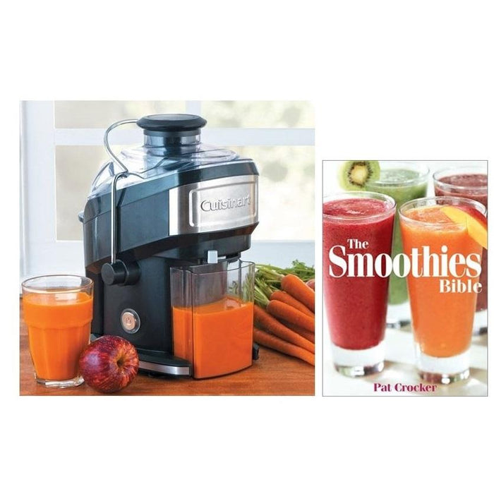 Cuisinart CJE-500BW Compact Juice Extractor bundle with Smoothie Bible (Paperback)