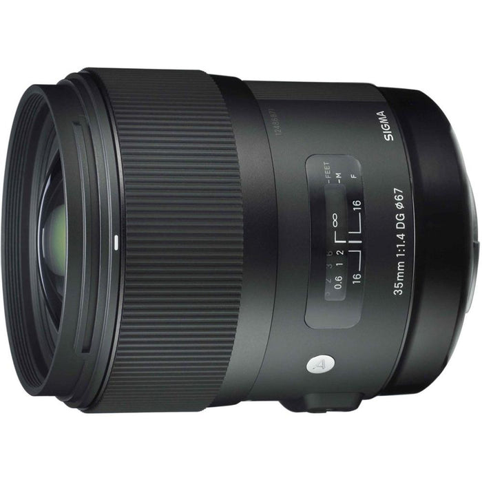 Sigma Art Wide-angle lens AF 35mm F1.4 HSM Lens for Nikon+64GB Ultimate Kit