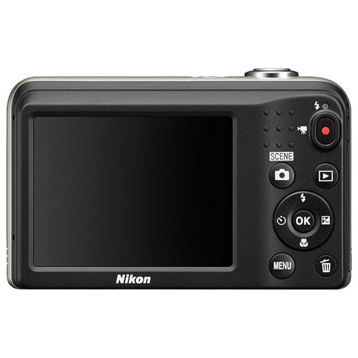 Nikon COOLPIX A10 16.1MP 5x Zoom NIKKOR Glass Lens Digital Camera - Silver Refurbished