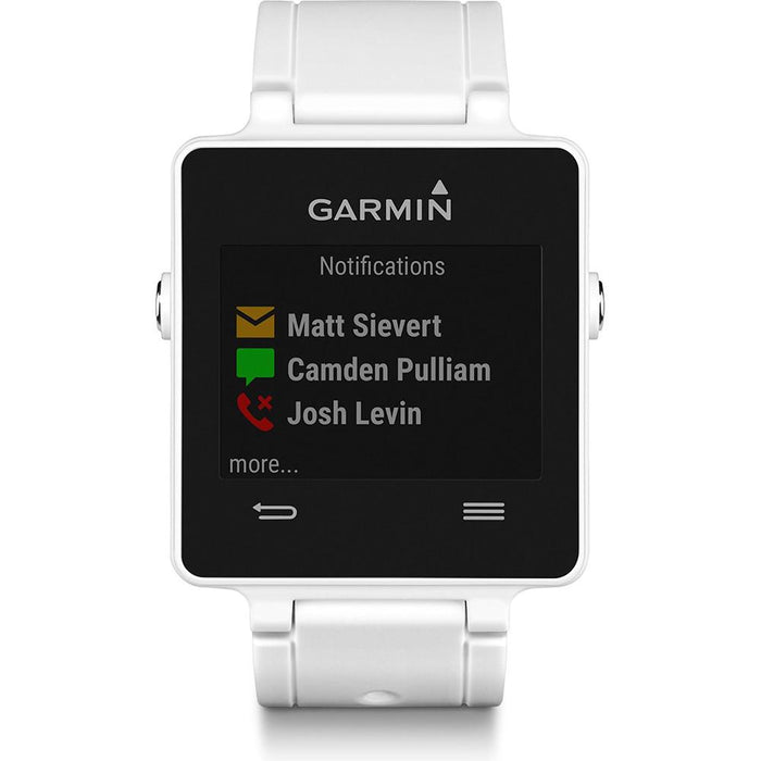 Garmin Vivoactive GPS Smartwatch White 010-01297-01 with Heart Rate Monitor