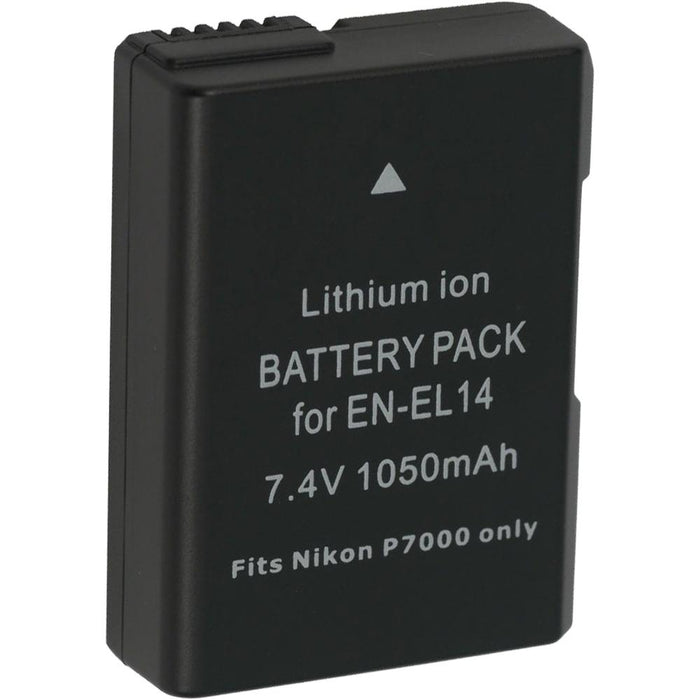 Vivitar Deluxe Nikon D3400 Power Battery Grip w/ EN-EL14A Battery (2pc) & Charger Bundle