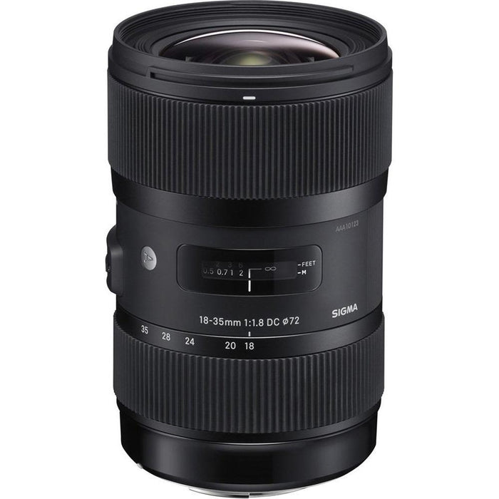 Sigma AF 18-35mm f/1.8 DC HSM Lens for Canon + 64GB Ultimate Kit