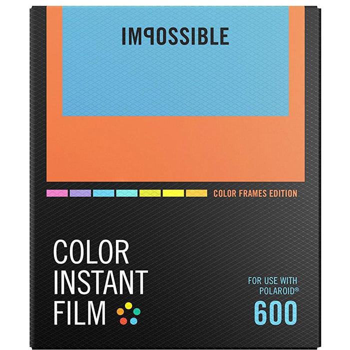 Impossible PRD4522 Polaroid 600 and Instant Lab Film, Color with Color Frames