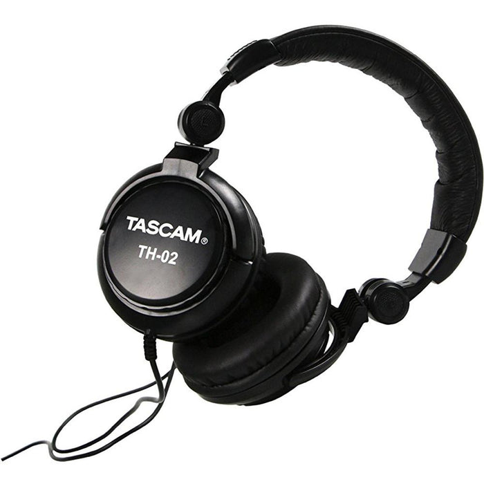 Tascam TH-02-B Closed-Back Professional Headphones (Black) - OPEN BOX