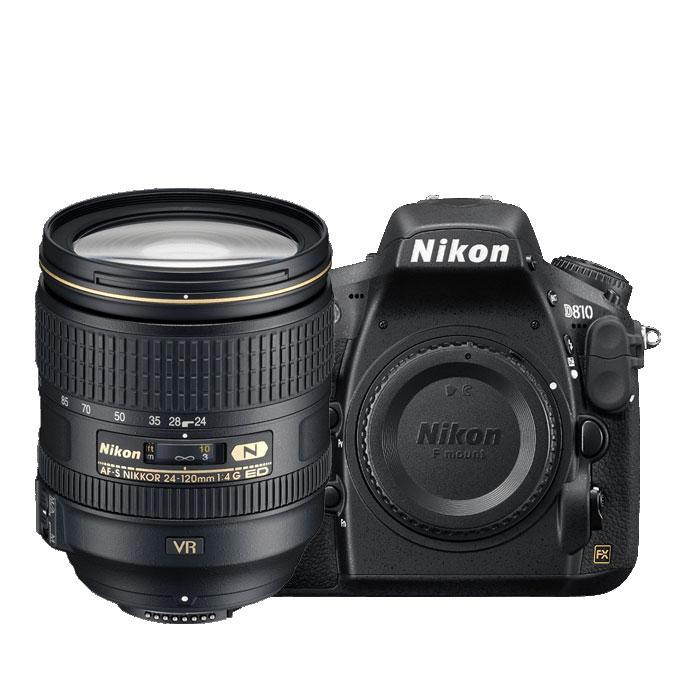 Nikon D810 FX-format Digital SLR + 24-120mm VR Lens Power Grip & 64GB Accessory Bundle