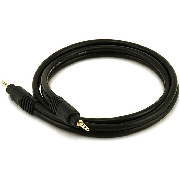 Monoprice 3.0 ft Premium 3.5mm Stereo Male to 3.5mm Stereo Male Gold Plated 22AWG Cable
