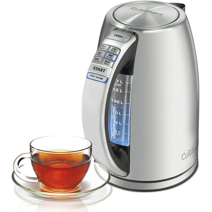 Cuisinart PerfectTemp Cordless Electric Kettle, Brushed Stainless Steel