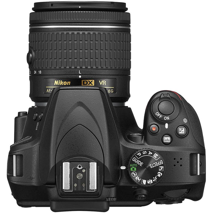 Nikon D3400 24.2MP DSLR Camera + 18-55mm VR Lens Kit (Black) - Certified Refurbished