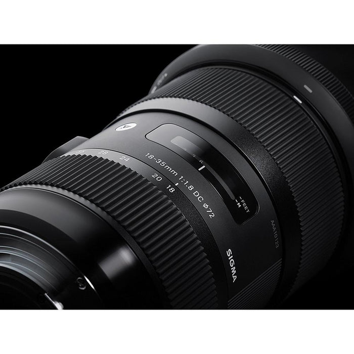 Sigma AF 18-35mm f/1.8 DC HSM ART Lens for Nikon SLR + 64GB Ultimate Kit