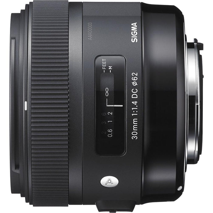 Sigma 30mm F1.4 ART DC HSM ART Lens for Nikon DSLR Cameras + 64GB Ultimate Kit