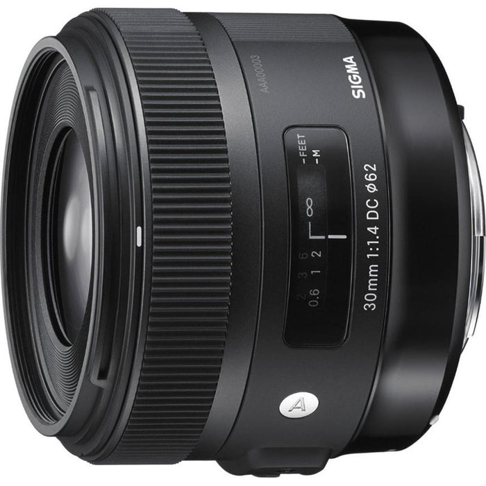 Sigma 30mm F1.4 ART DC HSM ART Lens for Canon DSLR Cameras + 64GB Ultimate Kit