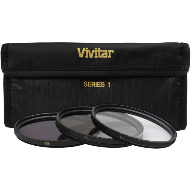 Vivitar 82mm UV, Polarizer & FLD Deluxe Filter kit (set of 3 + carrying case)