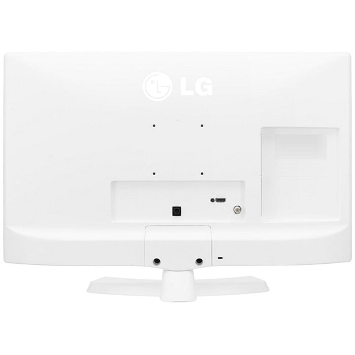 LG 24LJ4540-WU 24" HD LED TV - White w/ Extended Warranty Bundle