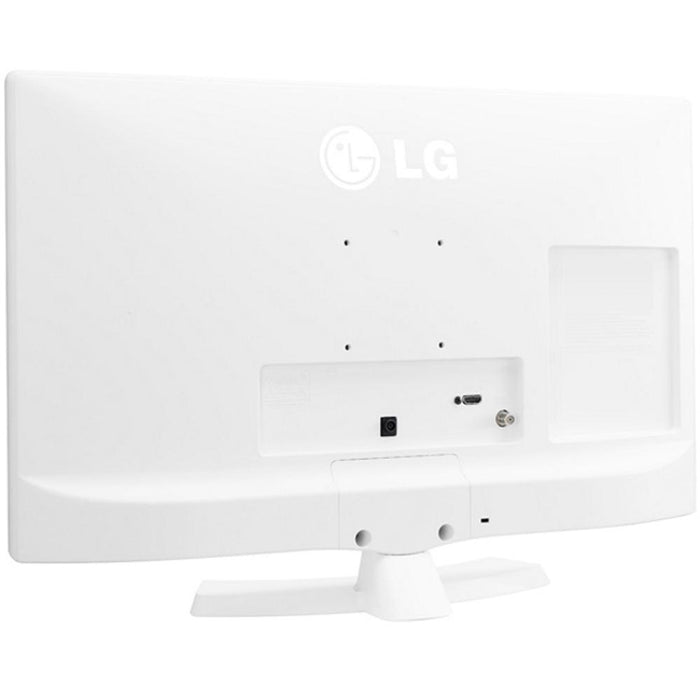 LG 24LJ4540-WU 24" HD LED TV - White w/ Extended Warranty Bundle