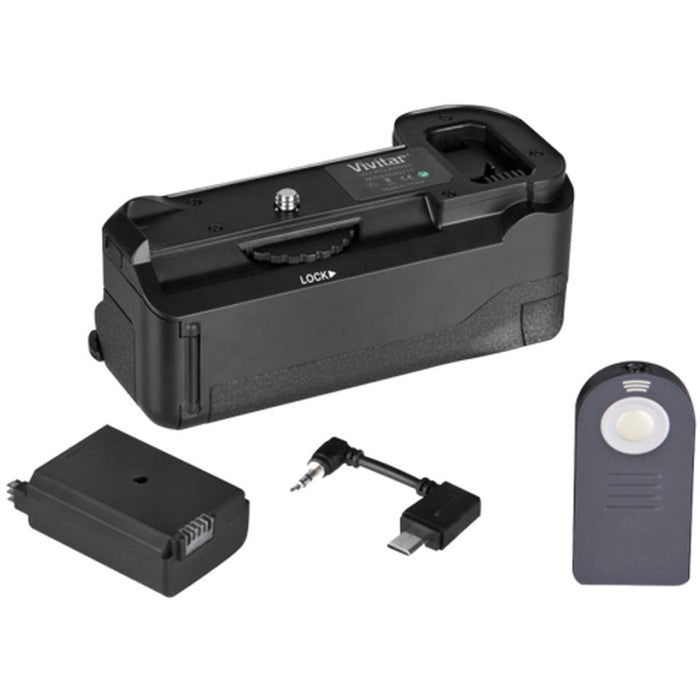 Vivitar Deluxe Battery Power Grip for Sony a6300 & a6500 Cameras w/ Battery Pack Bundle