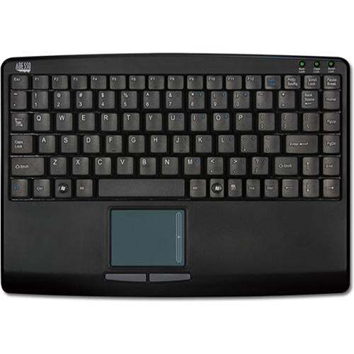 Adesso SlimTouch 410 Mini Touchpad Keyboard (Black, USB)