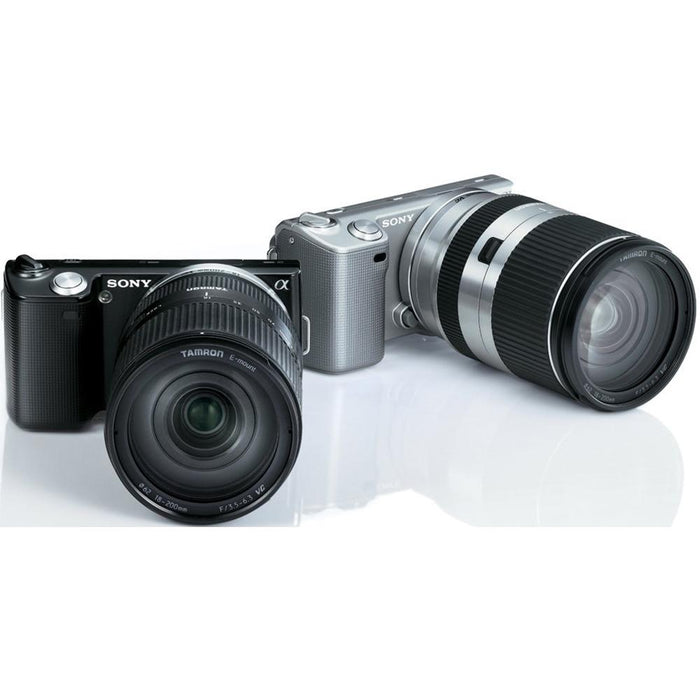 Tamron 18-200mm Di III VC Silver Sony Mirrorless SLR Cameras + 64GB Ultimate Kit