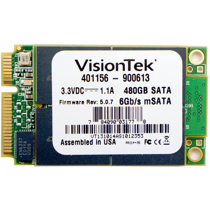 VisionTek 480GB mSATA Internal Solid State Drive - 900613
